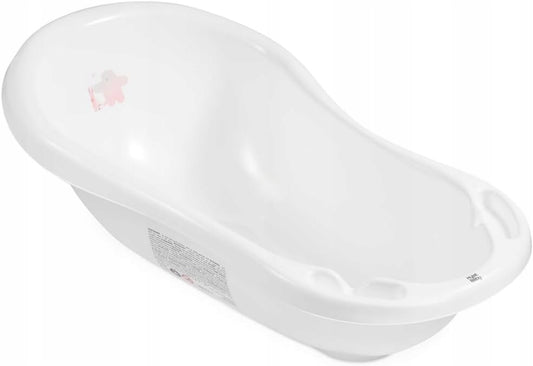 Wanienka Hylat Baby 84 cm z korkiem – biała FRIENDS, certyfikat bezpieczeństwa TÜV