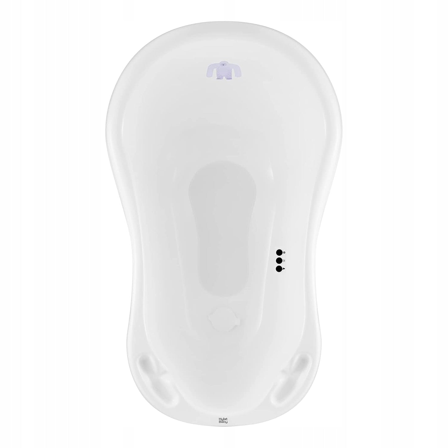 Wanienka dla dziecka Hylat Baby 84 cm z korkiem i termometrem – biała YETI