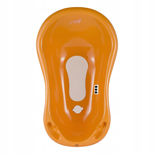 Wanienka dla dziecka Hylat Baby 84 cm z korkiem i termometrem – musztardowa FOX